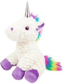 Mit diesem zauberhaften, weichen Kuscheltier Plüsch-Einhorn geht es auf eine Reise durch die Fantasiewelt, ein perfekter Begleiter für kleine Einhorn-Fans.