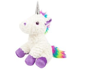 Mit diesem zauberhaften, weichen Kuscheltier Plüsch-Einhorn geht es auf eine Reise durch die Fantasiewelt, ein perfekter Begleiter für kleine Einhorn-Fans.