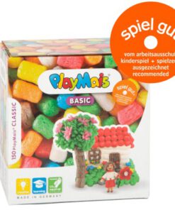 Eine Box voller Kreativität, Bastelset mit 150 PlayMais Classic Kügelchen, einfach zu handhaben, unbedenklich, natürlicher Bastelspaß ohne Kleber...