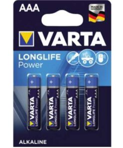 Die leistungsfähigste der VARTA Batterien, VARTA LONGLIFE Power, Batterie Micro AAA, high energy Alkaline, 4er Pack, MHD 12. 2031, Made in Germany!