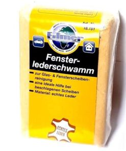 Dieser Fensterlederschwamm aus Naturleder ist ein handlicher, saugfähiger Lederschwamm für Glas - und Fensterscheibenreinigung bei beschlagenen Scheiben...