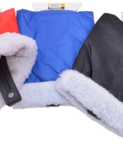 Luxus Eiskratzer mit gefüttertem Handschuh, Eisbrecher- und Eisschabkante, ergonomisch günstiger Handgriff, Maße: 240 x 170 x 25 mm, Farben: rot, blau oder schwarz...
