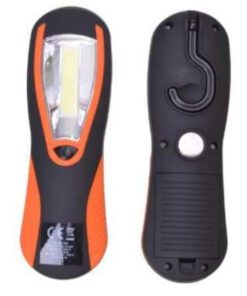 1 COB-LED Arbeitsleuchte, Helligkeit: 300 Lumen, schwenkbarer Haken, rückseitiger Magnet, benötigte Batterien: 3 x AA 1,5V (im Lieferumfang enthalten...