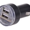 USB Adapter mit 2 x USB Anschluß, zum Aufladen von Smartphones und Tablets, für 12 V-Steckdose, Eingangsspannung: DC 12V-24V...