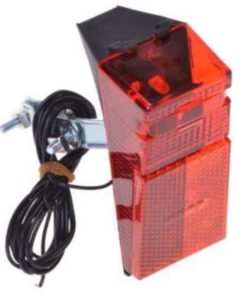LED-Rücklicht Rahmenmontage an der Hinterbaustrebe, integrierter Reflektor, inkl. Kabel und Strebenhalterung, Prüfzeichen: K-412...