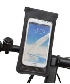 Wasserabweisende Smartphonetasche geeignet für Smartphones bis 165 x 77 mm, Touchdisplay durch Sichtfenster bedienbar, werkzeuglose Montage am Lenker...