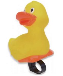 Fahrradhupe Ente, Enten-Design, mit Halterung, EN 71-geprüft, Material: PVC, Maße: 126 x 70 x 65 mm, Markenware: Filmer...