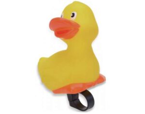 Fahrradhupe Ente, Enten-Design, mit Halterung, EN 71-geprüft, Material: PVC, Maße: 126 x 70 x 65 mm, Markenware: Filmer...