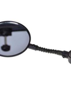 Spiegel für Fahrrad, flexibel, beidseitige Montage, integrierter Reflektor, Spiegelmaß: Ø 78 mm