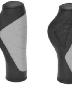 Fahrradgriffe Ergonomic Grip, ergonomische Form, stoßabsorbierend, Antirutsch-Grifflächen, Farbe: schwarz/grau, Material: TPR...