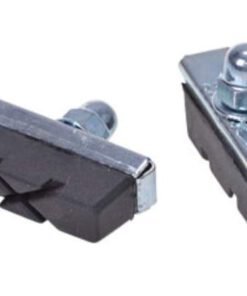 Zwei Felgenbremsschuhe nur für Aluminiumfelgen, komplett mit Hutmutter und Bremsbelegen, Maße: 40 x 10 x 28 mm, deutsche Marke: Filmer...