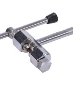 Fahrrad Kettenniet - Entferner zum Verkürzen, Verlängern oder zur Reparatur von Fahrradketten, mit abgeflachten, daumengerechten Hebel zur verbesserten Druckausübung, Farbe: silber, Material: Metall, Maße: 90 x 70 x 30 mm...