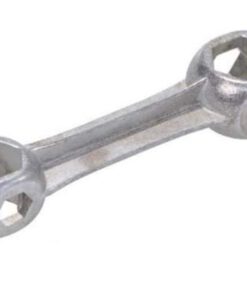 Hochwertig und stabiler 10-Loch Knochenschlüssel, Schlüsselweiten: 6-15 mm, verzinkt, Material: Stahl, Maße: 95 x 20 x 20 mm...
