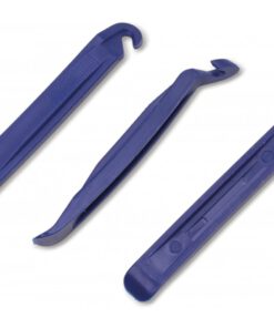 Fahrrad Reifenheber 3er Set, Montagehilfe für Reifenwechsel, robuste Bauweise, passt in nahezu jede Tasche, Farbe: blau, Markenware Filmer...