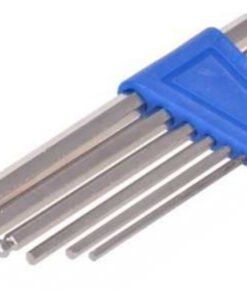 6-teiliges innen-Sechskantschlüssel-Set, 6-teilig, Größen: 2 / 2,5 / 3 / 4 / 5 / 6 mm, teilweise mit Kugelkopf, Material: verchromter Stahl..