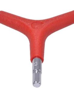 Dreiarm-Innensechskantschlüssel 4, 5, 6 mm, kunststoffummantelte Grifffläche, Farbe: rot, Material: Stahl, Maße: 112 x 112 x 20 mm, Markenware: Filmer...
