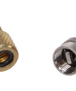 Luftpumpen-Adapter-Set, 1 Adapter von Dunlop auf Auto, 1 Adapter von Auto auf Dunlop, Material : Kupfer, Stahl, Markenware Filmer...