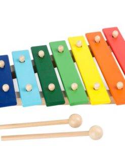 Das ideale erste Musikinstrument Für die musikalische Früherziehung, Xylophon Kunterbunt, 8 Noten 33 x 23 cm, Holzspielzeug aus dem Hause Legler small foot.
