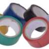 PVC-Klebeband farbig 6 Rollen à 3.5 Meter, 6 Rollen universell einsetzbar, je eine Rolle in den Farben rot, weiß, gelb, schwarz, blau, grün, Material: PVC, Maße: 3,5 Meter lang und 18 mm breit...