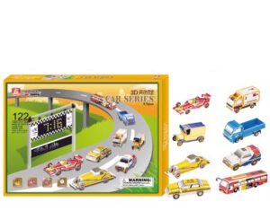 Aus 122 Teilen werden 8 tolle Autos aus detailliert gestaltetem Styropor gebaut, 3D Puzzle Auto Serie im 8er Set, ein Markenprodukt von Legler small foot...