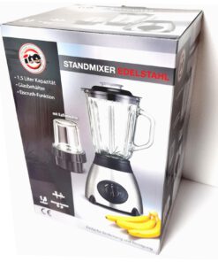 Ob mixen, rühren, mahlen, hacken, schlagen oder pürieren, der Edelstahl Standmixer mit 1,5L Glaskrug kann leckere Smoothies und Shakes zubereiten...