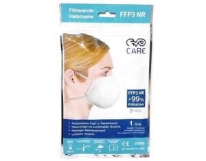 CE zertifizierte FFP3 Maske für Mund und Nase, Atemschutzmaske mit 99% Filtration, 5 Lagig, Kopf- u. Nackenband, EU Norm, einzeln Luftdicht verpackt...