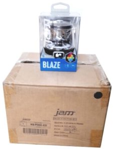 JAM BLAZE Bluetooth Lautsprecher mit synchron Lichteffekten, 5 Std. Laufzeit (Paket: 4 Stück)