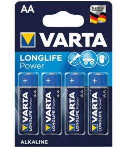 Für Geräte mit hohem Energiebedarf, VARTA LONGLIFE Power Batterie Mignon AA LR 6, high energy Alkaline, 4er Pack, , MHD 12. 2031, Made in Germany!